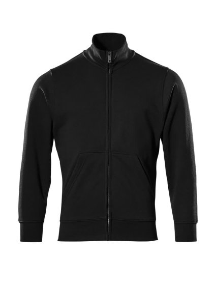 Mikina se zipem Plně černá (Velikost XS)