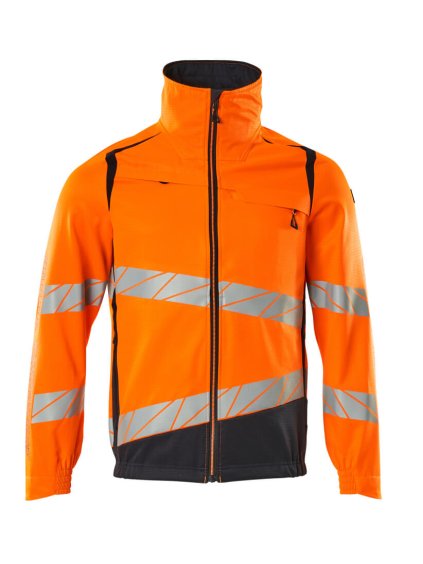 Bunda Hi-vis oranžová/černo modrá (Velikost XL)