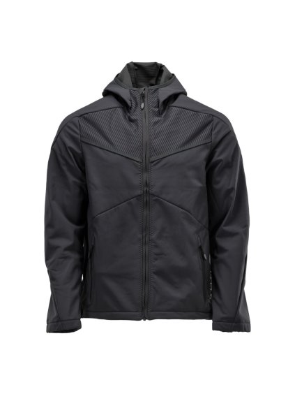 Softshell bunda s kapucí Černá (Velikost XS)