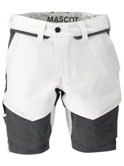 Šortky Bílá/antracitově šedá (Velikost 68)