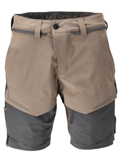 Šortky Tmavě pískově béžová/antracitově šedá (Velikost 68)