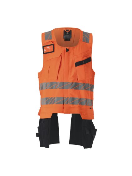 Vesta na nářadí Hi-vis oranžová/černo modrá (Velikost S)