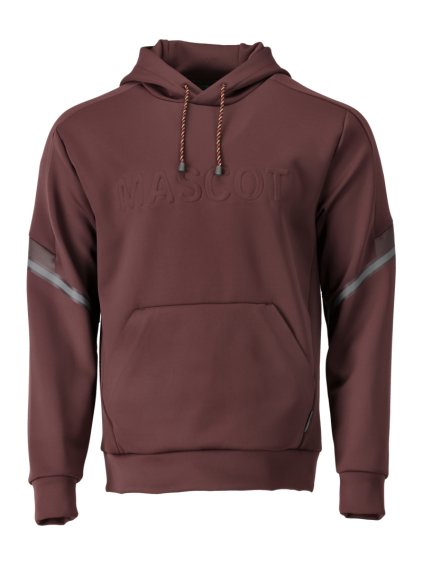 Fleecová mikina s kapucí Bordeaux (Velikost XS)