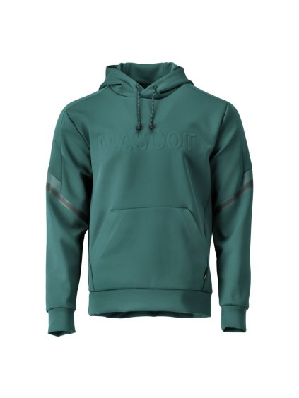 Fleecová mikina s kapucí Lesní zelená (Velikost XS)