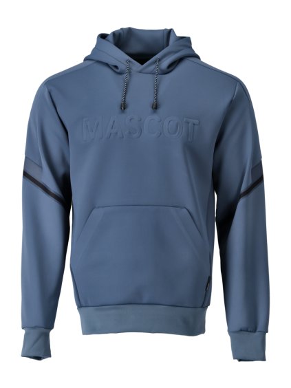 Fleecová mikina s kapucí Kamenná modř (Velikost XS)