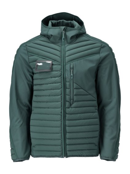 Bunda s kapucí Lesní zelená (Velikost XS)