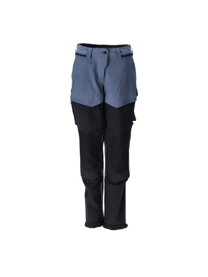 Kalhoty s kolenními kapsami Kamenná modř/černá modř (Velikost 56)