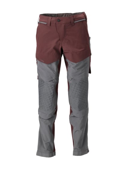 Kalhoty s kolenními kapsami Bordeaux/antracitově šedá (Velikost 68)