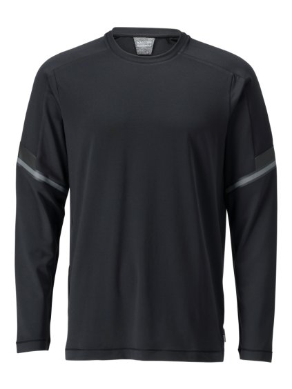 Triko s dlouhým rukávem Černá (Velikost XS)