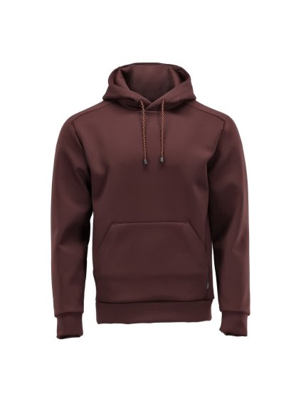 Fleecová mikina s kapucí Bordeaux (Velikost XS)