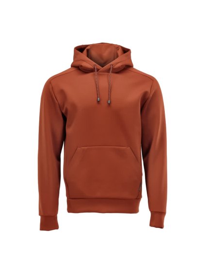 Fleecová mikina s kapucí Podzimní červená (Velikost XS)