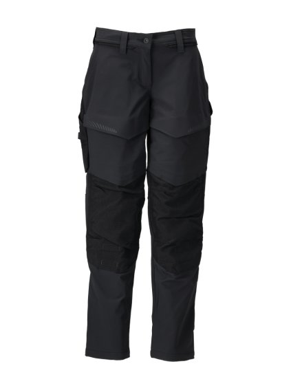 Kalhoty s kolenními kapsami Černá (Velikost 56)