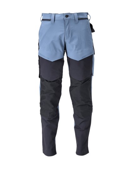 Kalhoty s kolenními kapsami Kamenná modř/černá modř (Velikost 68)