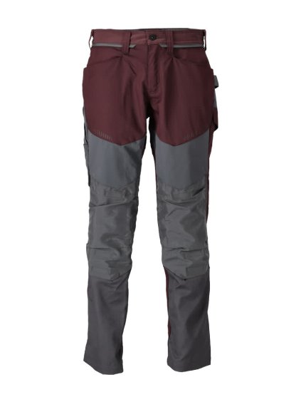 Kalhoty s kolenními kapsami Bordeaux/antracitově šedá (Velikost 68)