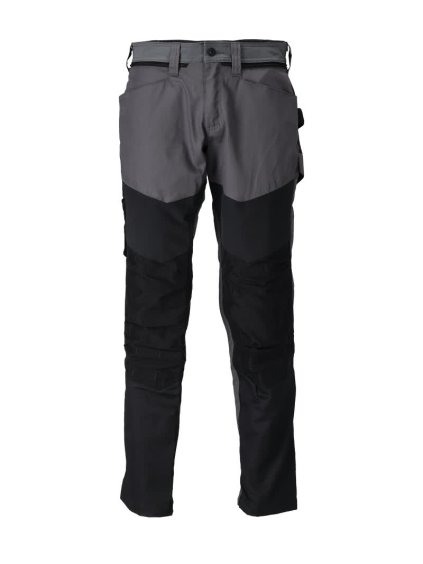 Kalhoty s kolenními kapsami Antracitově šedá/černá (Velikost 68)