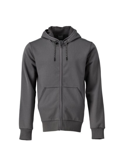 Mikina s kapucí na zip Antracitově šedá (Velikost XS)