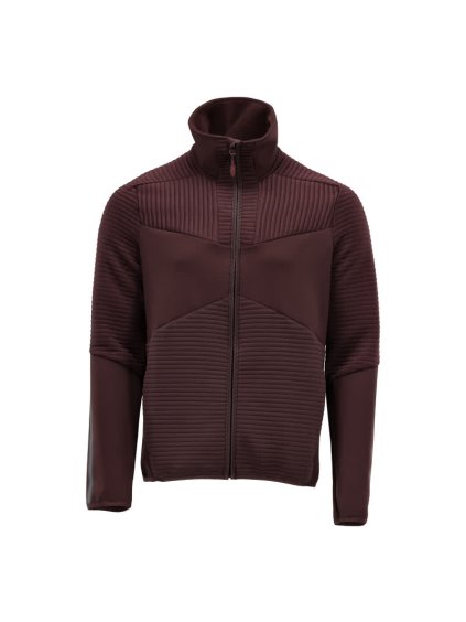 Fleecová mikina na zip Bordeaux (Velikost XS)