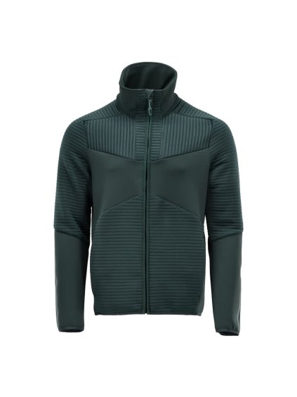 Fleecová mikina na zip Lesní zelená (Velikost XS)