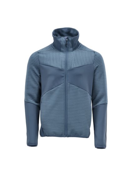 Fleecová mikina na zip Kamenná modř (Velikost XS)