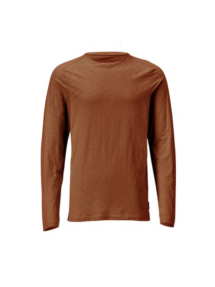 Triko s dlouhým rukávem Ořechově hnědá (Velikost XS)