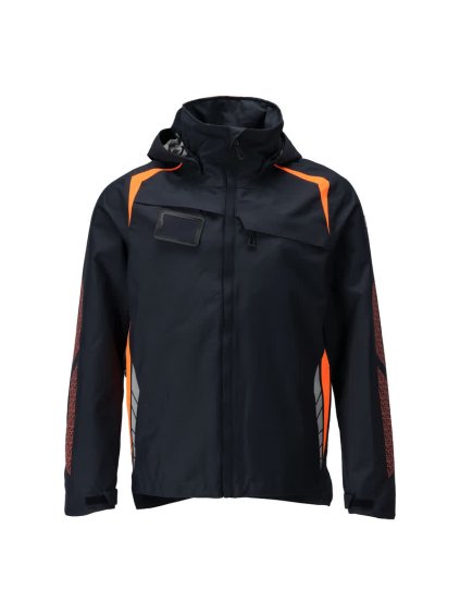 Hardshell bunda Černá modrá/hi-vis oranžová (Velikost XL)