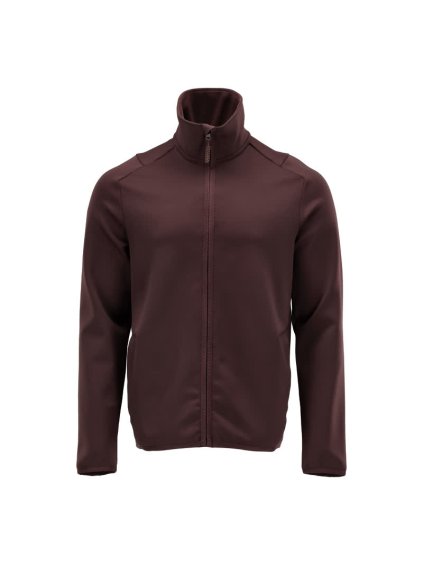 Fleecová mikina na zip Bordeaux (Velikost XS)
