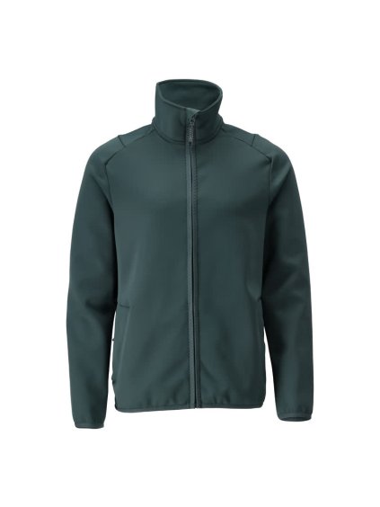 Fleecová mikina na zip Lesní zelená (Velikost XS)