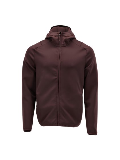 Fleecová mikina s kapucí Bordeaux (Velikost XS)