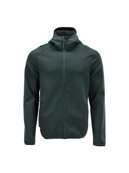 Fleecová mikina s kapucí Lesní zelená (Velikost XS)