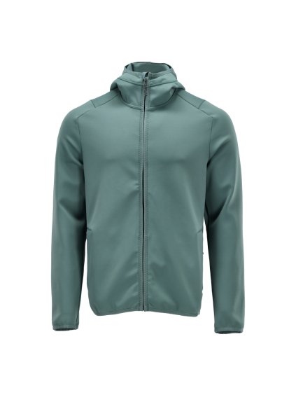 Fleecová mikina s kapucí Světlá lesní zelená (Velikost XS)