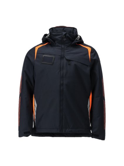 Zimní bunda Černá modrá/hi-vis oranžová (Velikost XL)