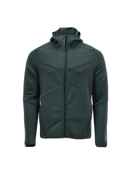 Fleecová mikina s kapucí a zipem Lesní zelená (Velikost XS)