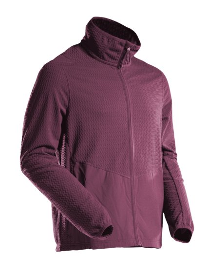 Mikrofleecová mikina na zip Bordeaux (Velikost XS)