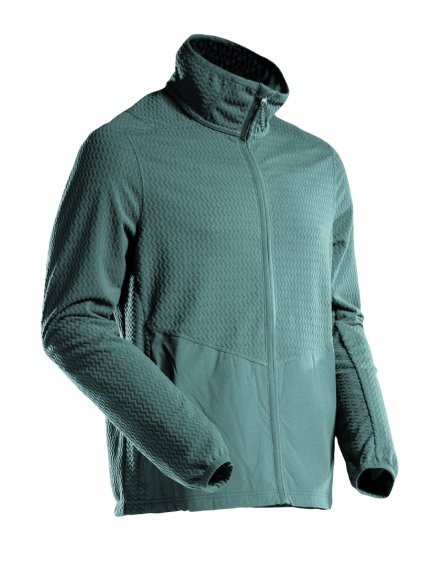 Mikrofleecová mikina na zip Světlá lesní zelená (Velikost XS)