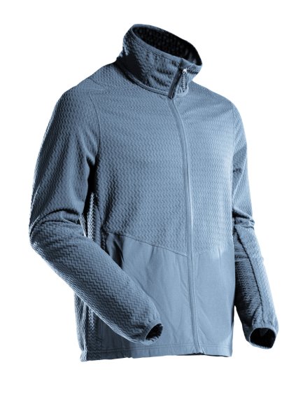 Mikrofleecová mikina na zip Kamenná modř (Velikost XS)