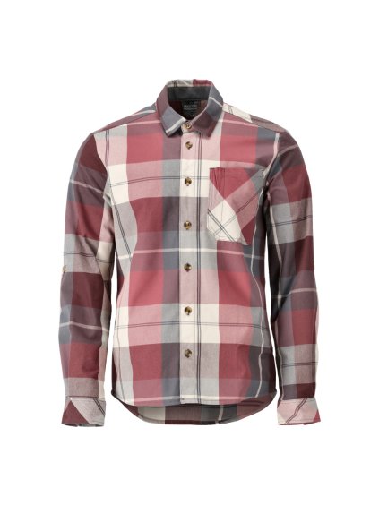 Košile Bordeaux kostkovaná (Velikost XS)