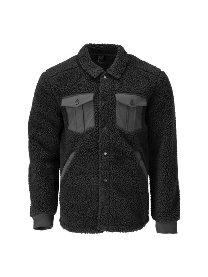 Košile s kožešinou Černá (Velikost XS)