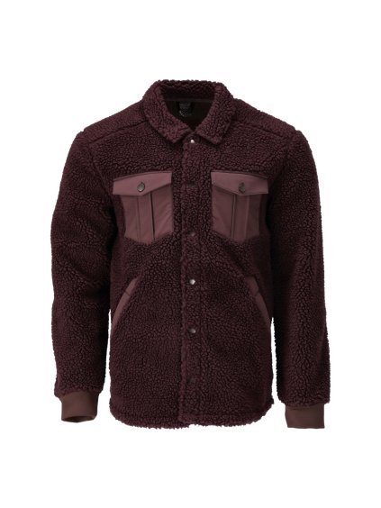 Košile s kožešinou Bordeaux (Velikost XS)