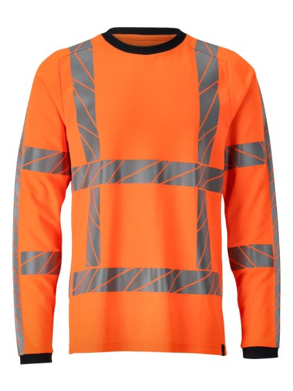 Triko s dlouhým rukávem Hi-vis oranžová (Velikost XS)