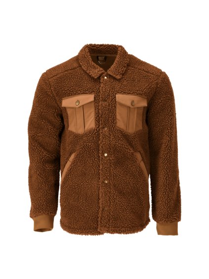 Košile s kožešinou Ořechově hnědá (Velikost XS)