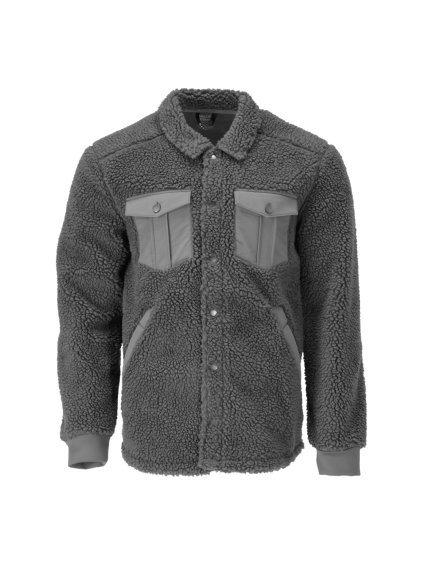 Košile s kožešinou Antracitově šedá (Velikost XS)