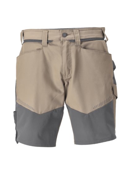 Šortky Tmavě pískově béžová/antracitově šedá (Velikost 68)