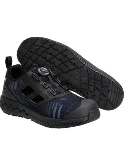Bezpečnostní obuv Kamenná modř/černá (Velikost 48)