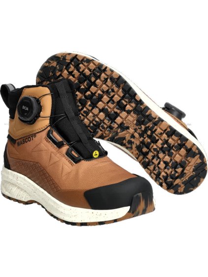 Bezpečnostní obuv Ořechově hnědá (Velikost 47)