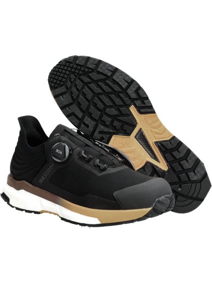 Bezpečnostní obuv Černá/tmavě písková béžová (Velikost 48)