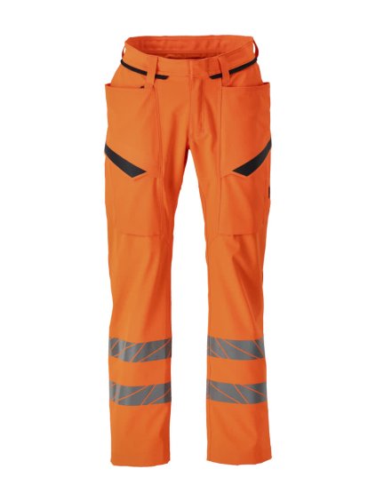 Kalhoty s kapsami na stehnech Hi-vis oranžová (Velikost 68)