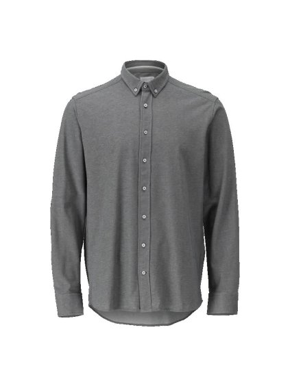 Košile Tmavě antracitová/světle šedá melánž (Velikost 45-46)