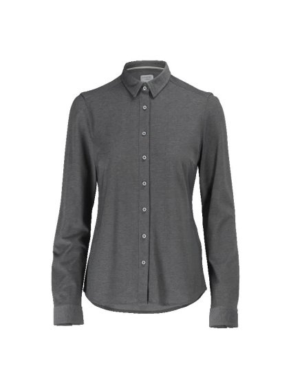 Košile Tmavě antracitová/světle šedá melánž (Velikost 52)