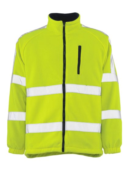 Fleecová bunda Hi-vis žlutá (Velikost XS)