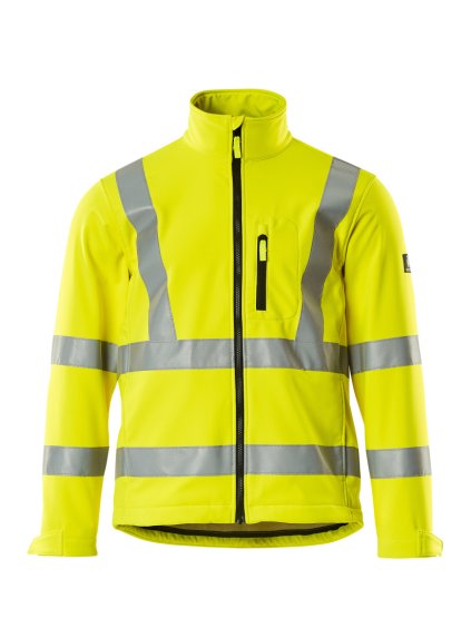 Softshell bunda Hi-vis žlutá (Velikost XL)